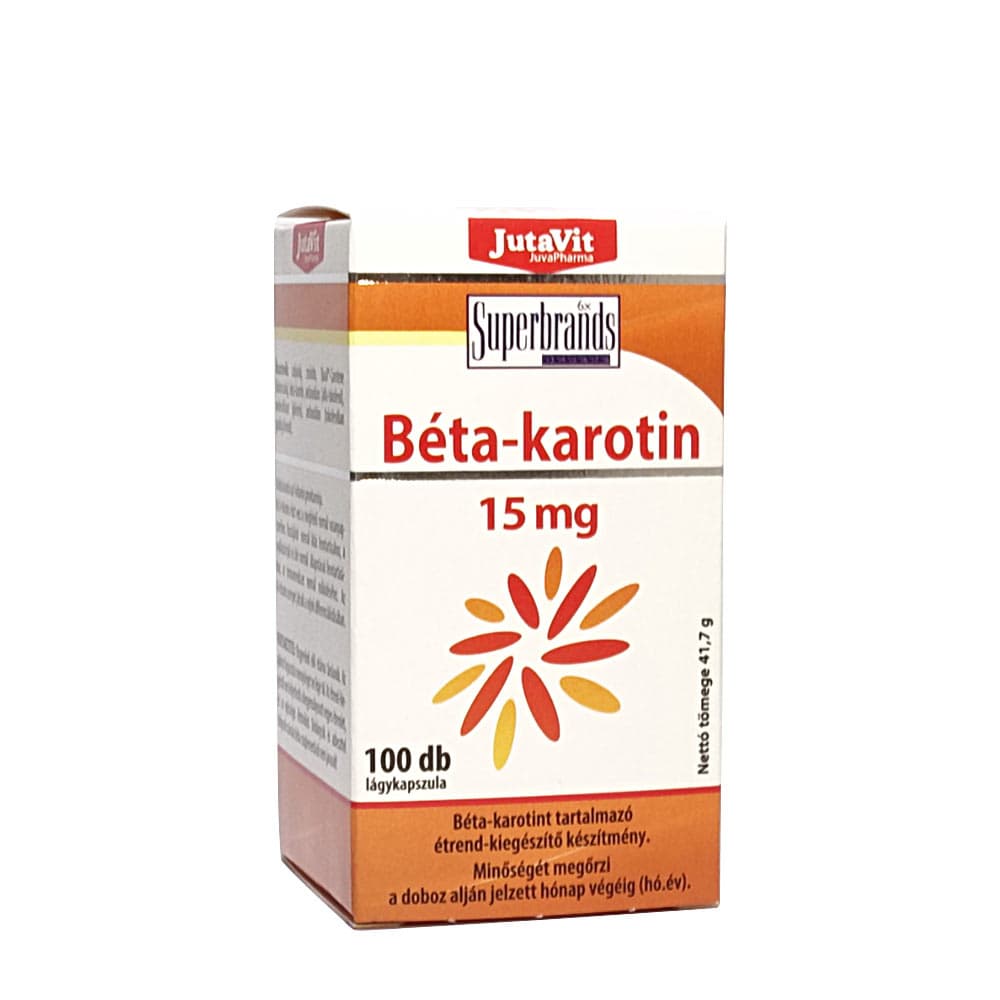 Jutavit Beta-Carotene - 100 weiche Kapseln – Jutavit Verpackung