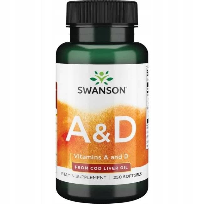 Swanson Vitamine A & D - 250 weiche Kapseln – Swanson packaging