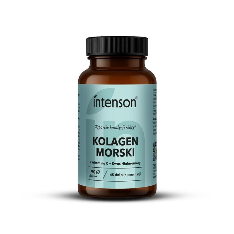Intenson Marine Collagen + Kwas Hialuronowy + Witamina C 90 tabletek