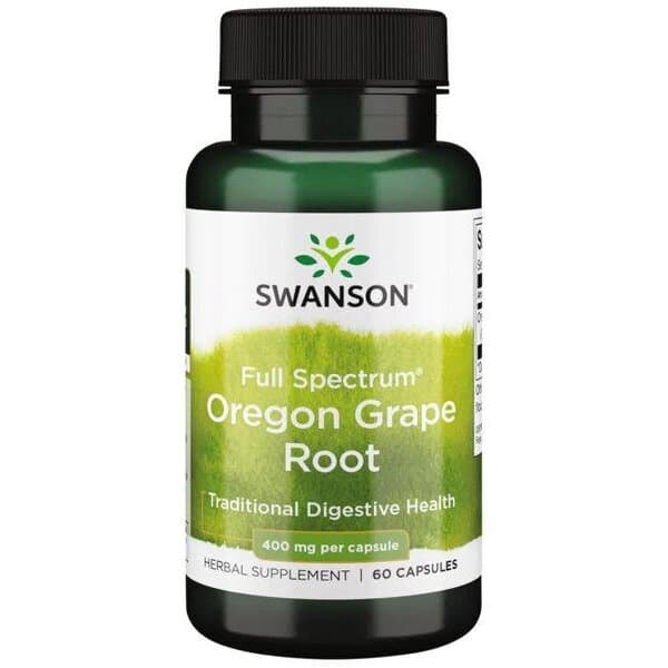 Swanson Full Spectrum Oregon Grape Root 500 mg – 60 Kapseln – Swanson packaging