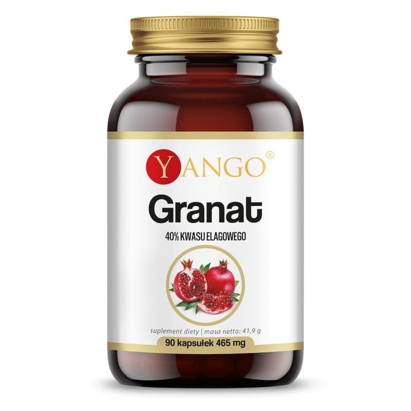 Yango Pomegranate - Ekstrakt ze skórki granatu 90 kapsułek – Yango packaging