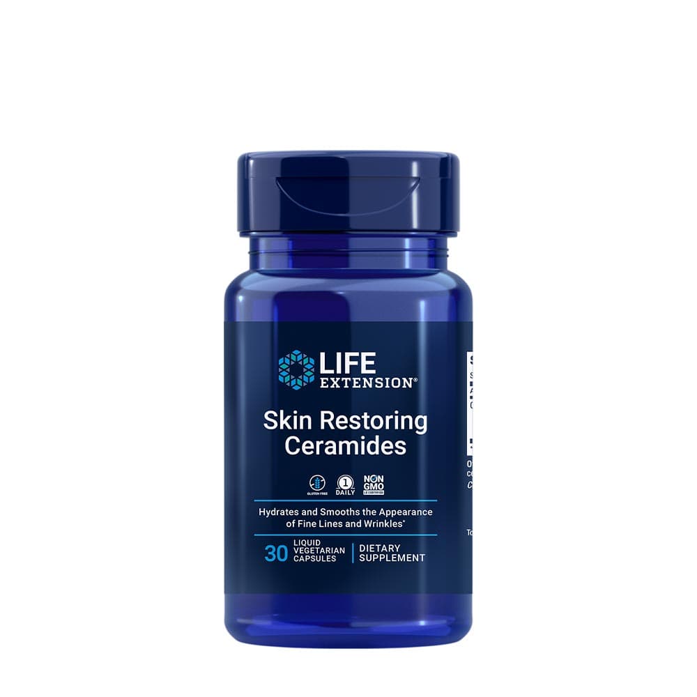 Life Extension - Skin Restoring Ceramides - 30 Liquid Vcaps – Life Extension confezione