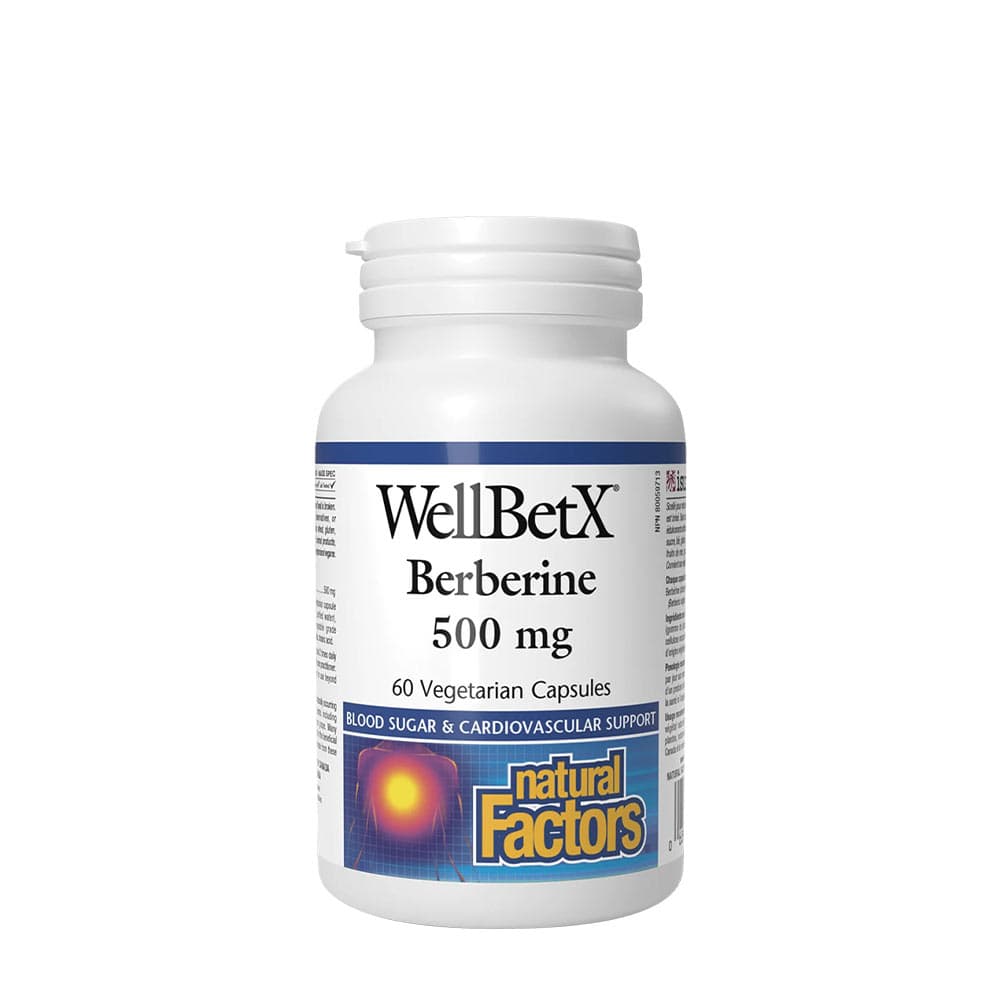 Natural Factors - WellBetX Berberine 500 mg – Natural Factors emballage