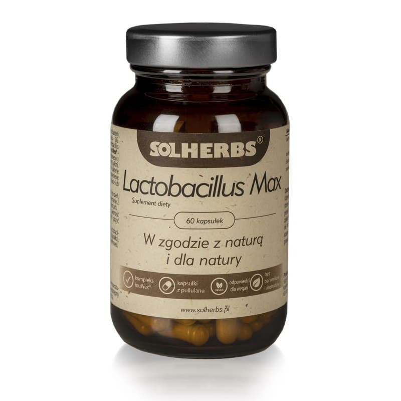 SOLHERBS Lactobacillus Max 60 kapslar – Solherbs Verpackung