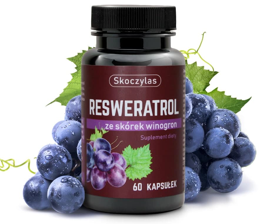 Skoczylas Resveratrol 50 mg 60 kapsułek – Skoczylas packaging