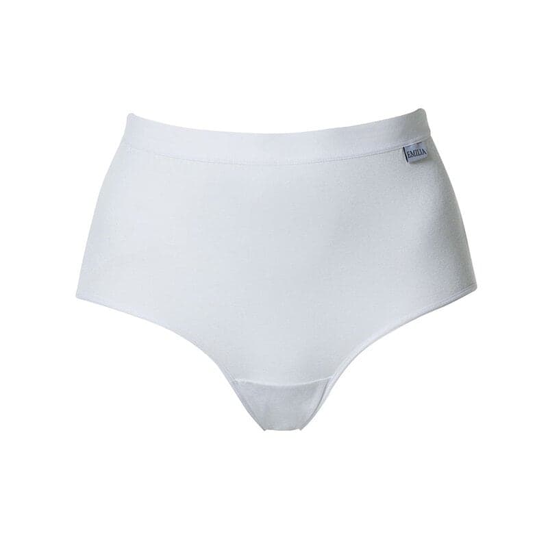Cueca de cintura alta de bambu branca XXL | Wiges