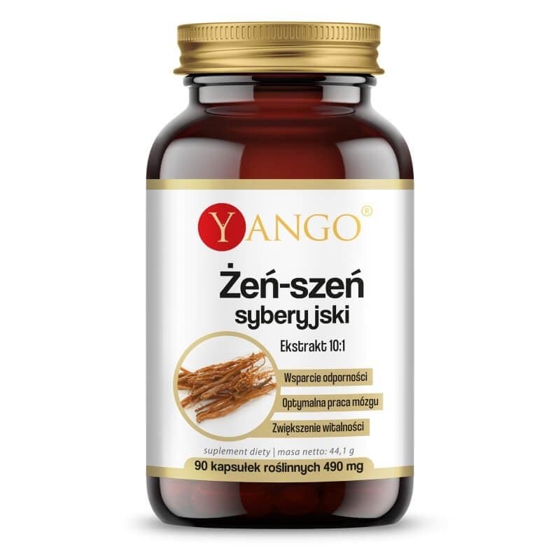 Yango Siberische Ginseng 10:1 - 90 Capsules – Yango verpakking