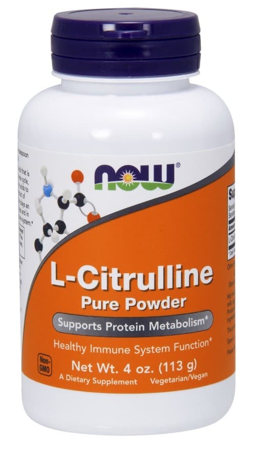 NOW Foods L-Citrulline Pure Powder 113g – NOW Foods Verpackung
