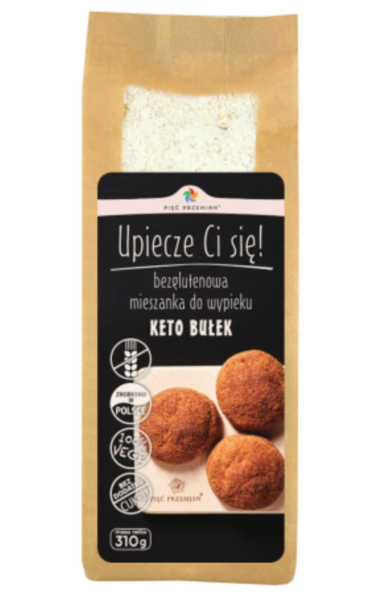 Pięć Przemian - Upieczę Ci Się! KETO Bułek (Miscela per Panini Chetogenici) – Pięć Przemian confezione