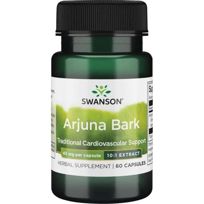 Swanson Arjunabark (10:1) Extrakt - 60 kapslar