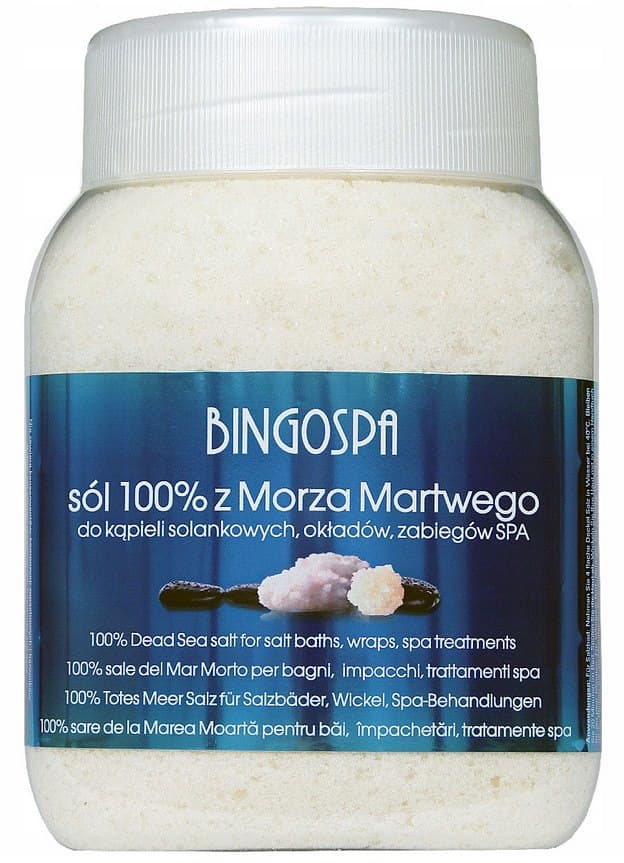 Bingospa - Dødehavsalt 100% - 1,25kg – Bingospa packaging