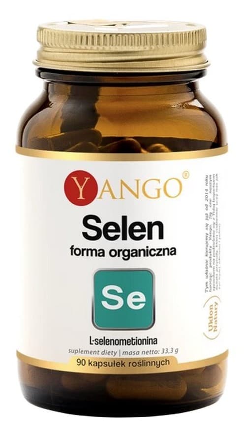 Yango Organic Selenium - 40 mcg - 90 kapsułek – Yango packaging