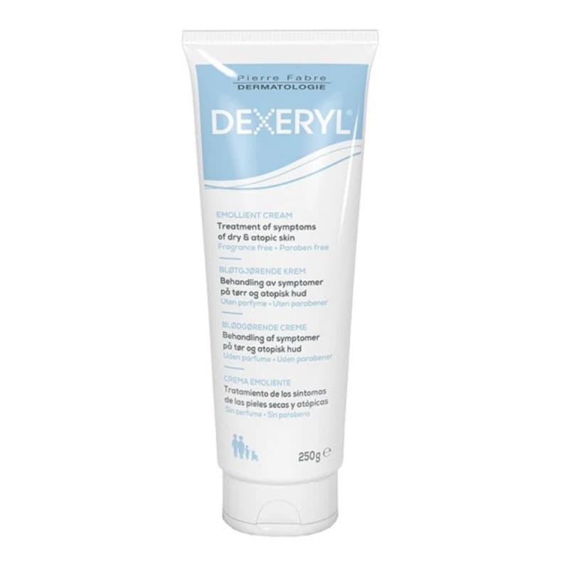 Pierre Fabre - Dexeryl Emollient Cream - 250g – Pierre Fabre förpackning