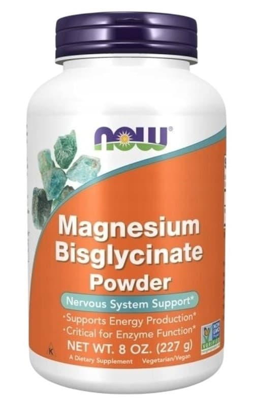 Now Foods - Magnesium Bisglycinate Pulver - 227g – NOW Foods confezione