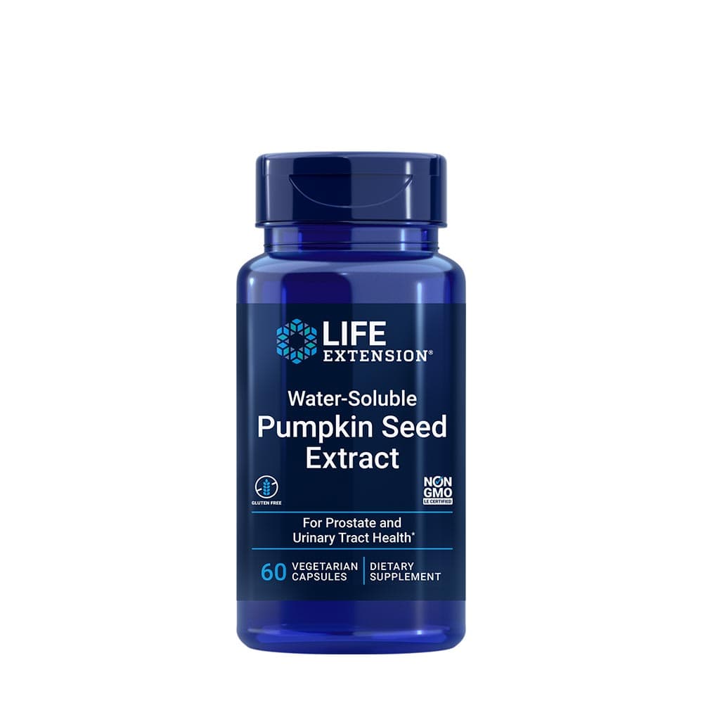Life Extension - Vandopløseligt Pumpafrøekstrakt - 60 Vcaps – Life Extension embalagem