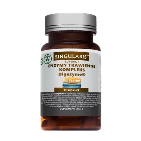 Singularis Enzymy trawienne kompleks Digezyme 30 kapsułek – Singularis packaging
