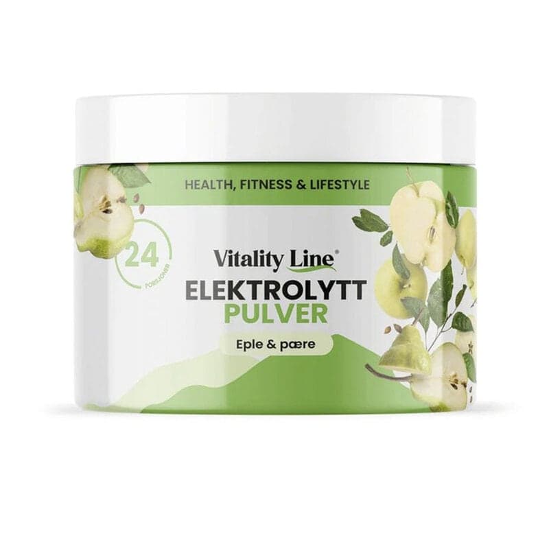 Electrolyte Powder Apple & Pear 120g – Vitality Line packaging