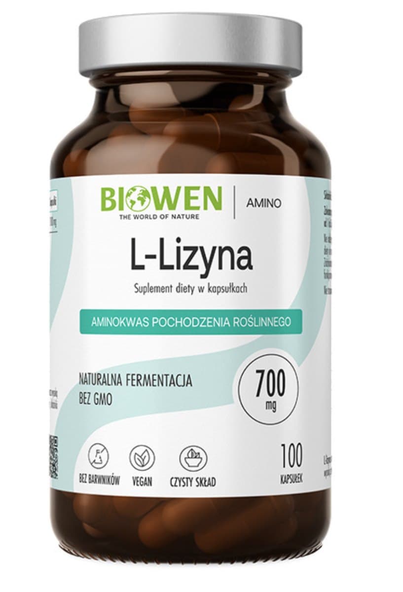 Biowen L-Lysin 100 kapsler – Biowen confezione