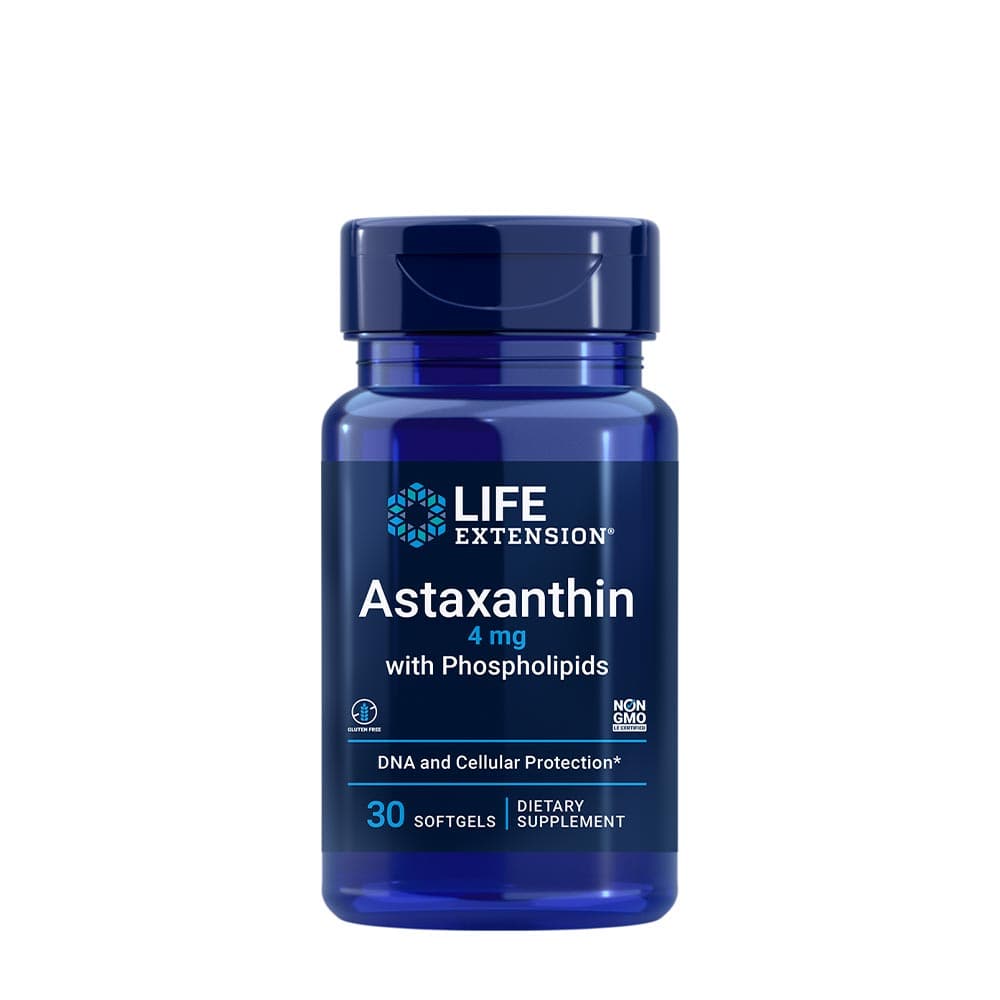 Life Extension Astaxanthin With Phospholipids 4 mg - 30 Weichkapseln – Life Extension Verpackung