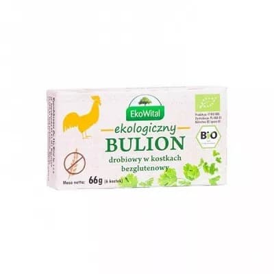 EKOWITAL Kippenbouillonblokjes zonder palmolie BIO 66 g – EKO WITAL verpakking