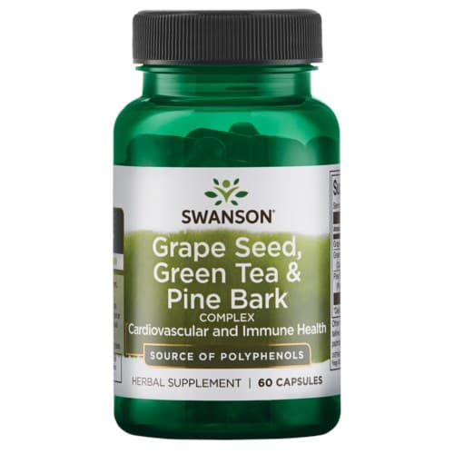 Swanson - Grape Seed, Green Tea & Pine Bark Complex 60 kapslar
