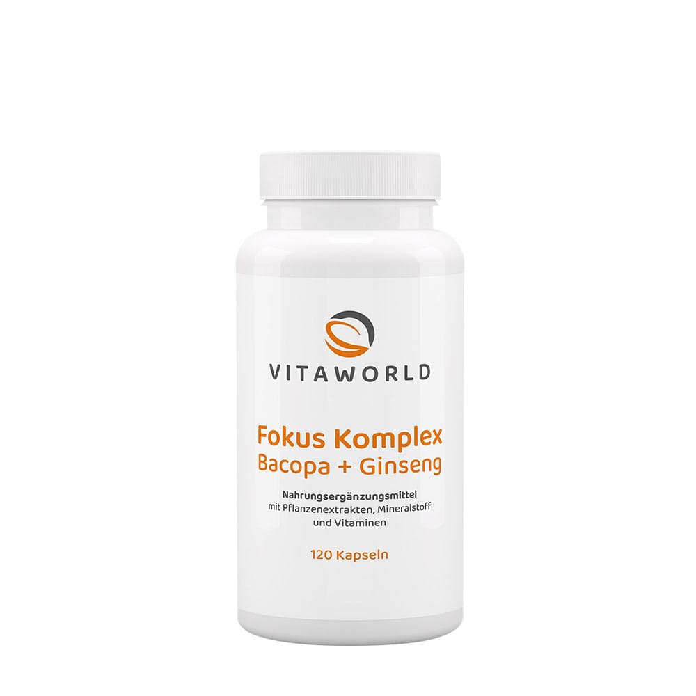 Vitaworld Focus Complex 120 gélules – Vitaworld emballage