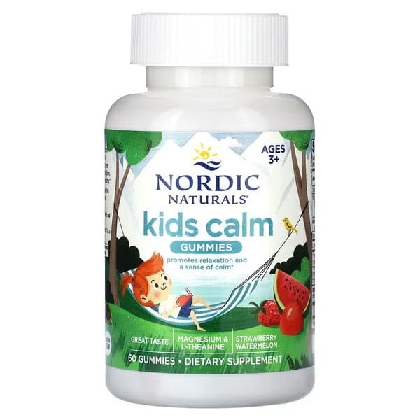 Nordic Naturals - Kids Calm Gummies 100 mg magnesium, 25 mg L-theanine – Nordic Naturals verpakking