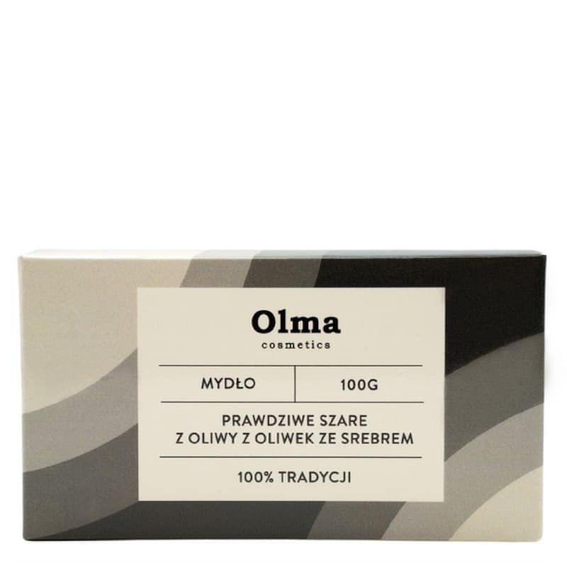 Olma Cosmetics - Grey Soap With Olive Oil – Olma Cosmetics packaging