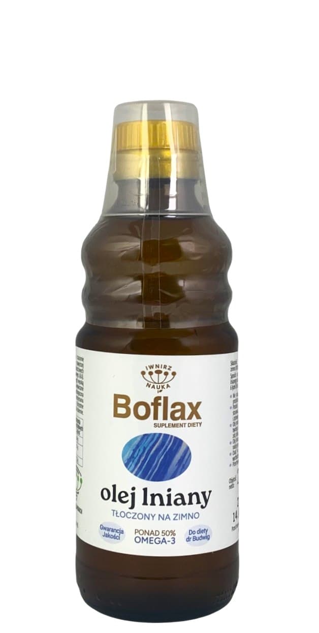 Boflax / Inniarz Nauka - Flaxseed Oil - Dr Budwig Diet 250ml – Boflax / Inniarz Nauka packaging