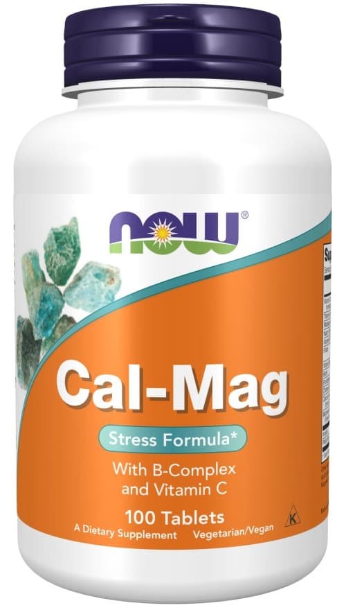 NOW Foods - Cal-Mag Stress Formula 120 kapsler – NOW Foods emballage