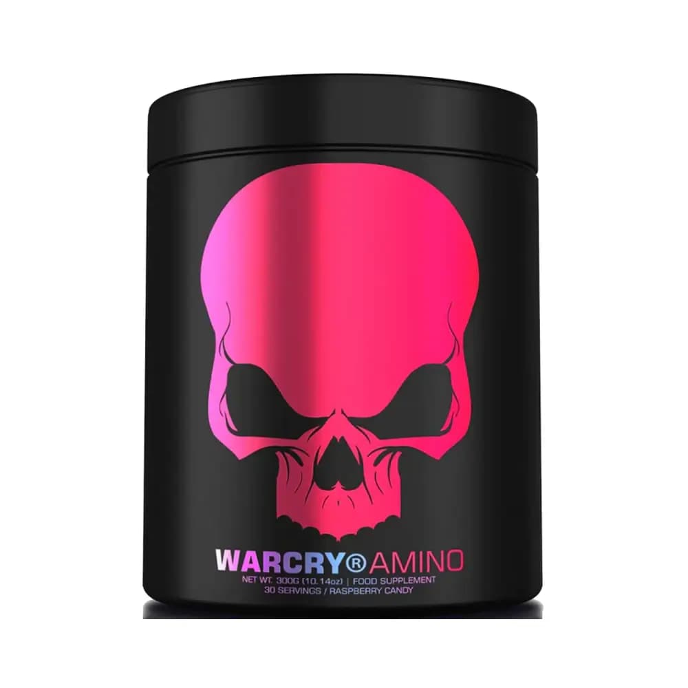 Genius Nutrition Warcry Amino - Hindbær Godis - 300g – Genius Nutrition emballage