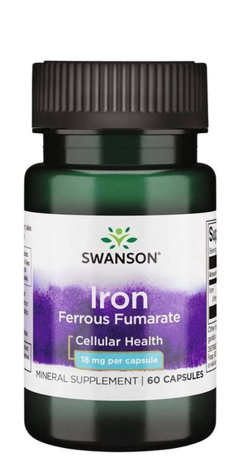 Swanson - Iron Ferrous Fumarate 18mg, 60 kapsler