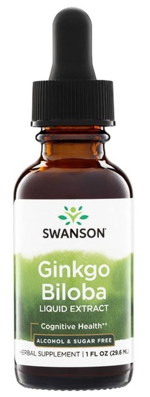 Swanson Ekstrakt z Ginkgo Biloba w płynie 250 mg - 29,6 ml