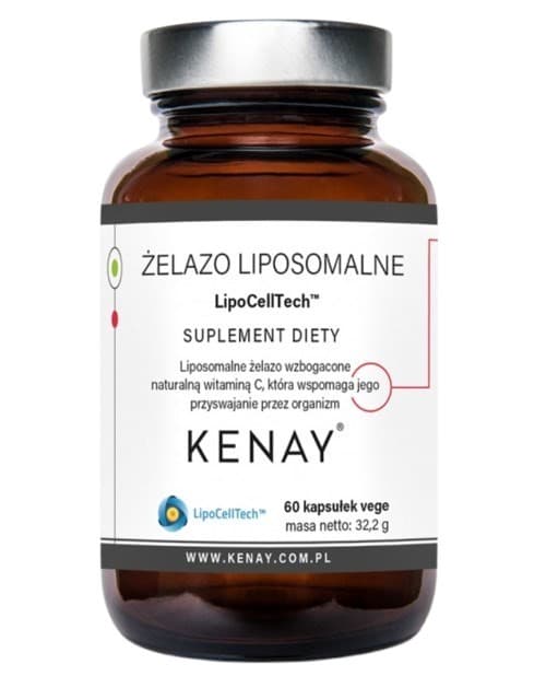 Kenay Liposomal Iron Lipocelltech™ 30 mg, 60 capsule