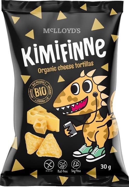 KIMIFINNE Mais-Chips mit Käsegeschmack, glutenfrei, BIO 30 g | EKO WITAL