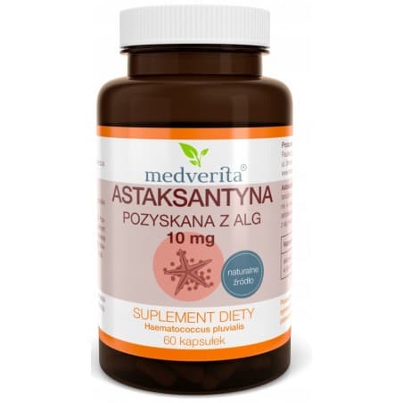 Medverita Astaxantina 10 mg 60 capsule – Medverita confezione