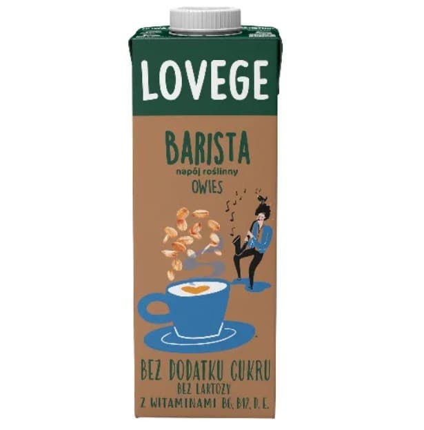 Sante Napój Lovege Owsiany Dla Baristów Bez Cukru 1l | San