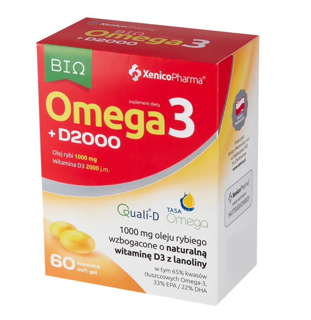 Xenico Pharma Omega 3 D3 2000 60 capsules