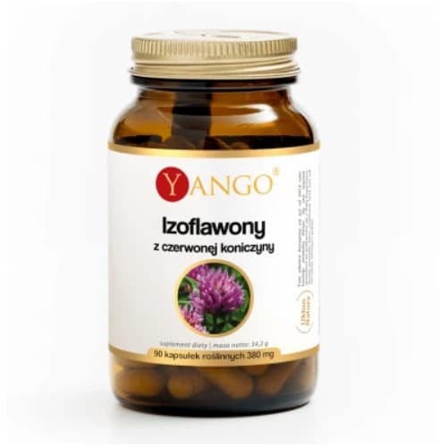 Yango Rode Klaver-extract 120 capsules 8% isoflavonen – Yango packaging