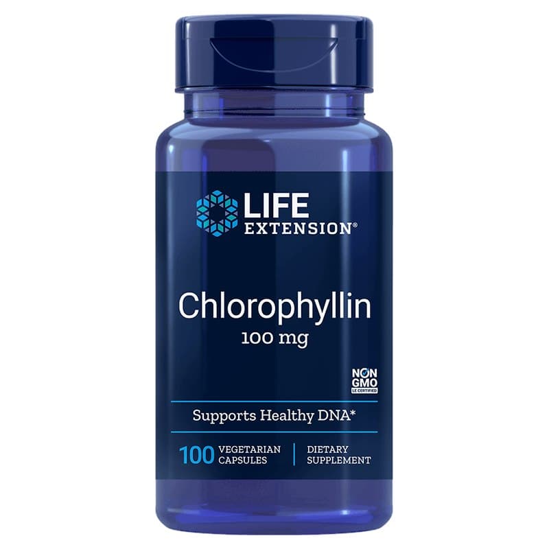Life Extension Chlorophyllin 100mg - 100 Vegetable Capsules – Life Extension packaging