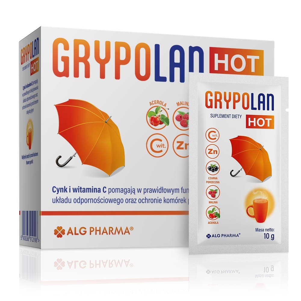 Alg Pharma Grypolan HOT 10 sachets – Alg Pharma emballage