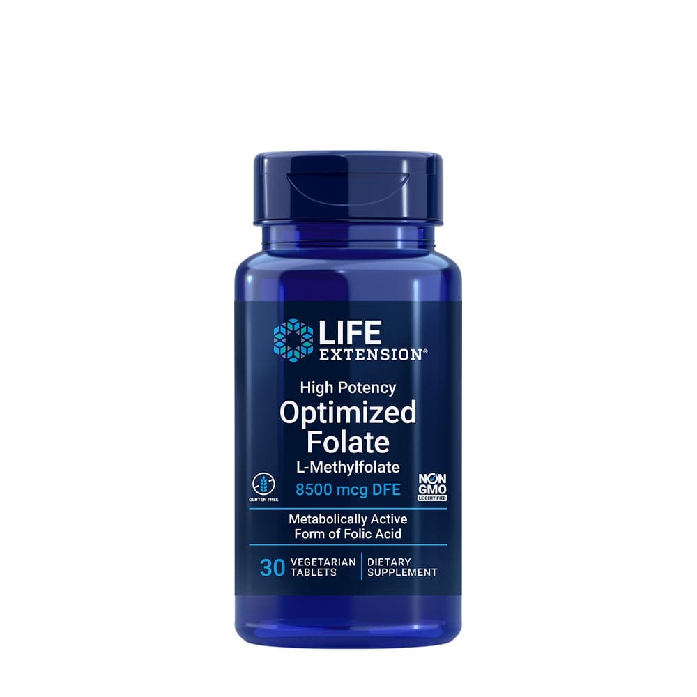 Life Extension High Potency Optimized Folate 30 Vtabs – Life Extension förpackning