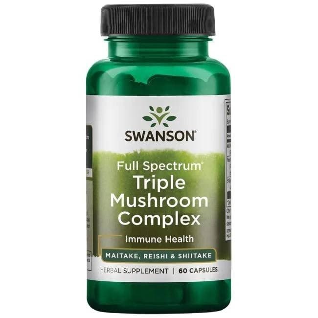 Swanson - Full Spectrum Trippel Svampkomplex 600 mg vegetabiliska kapslar
