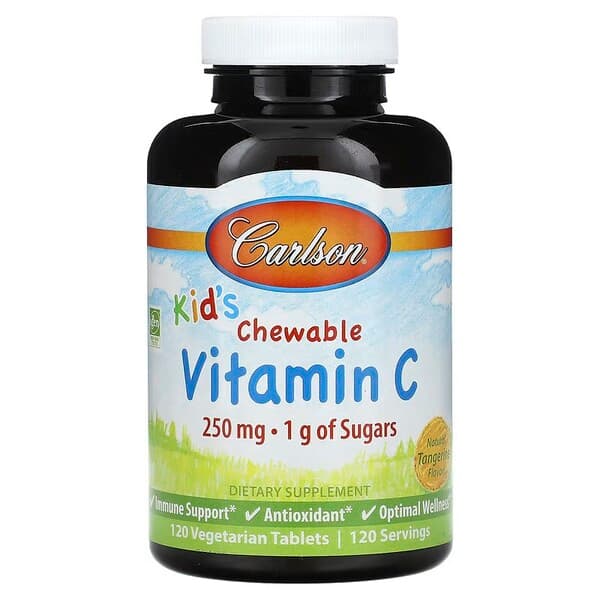 Carlson Labs - Kid's Chewable Vitamin C 250 mg, chewable tablets – Carlson Labs packaging