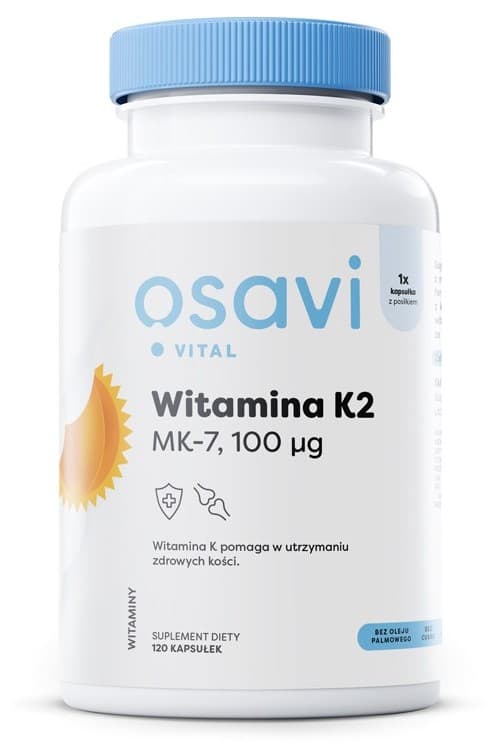 Osavi Advanced - Vitamina K2 MK-7 100mcg (120 cápsulas) – Osavi embalagem