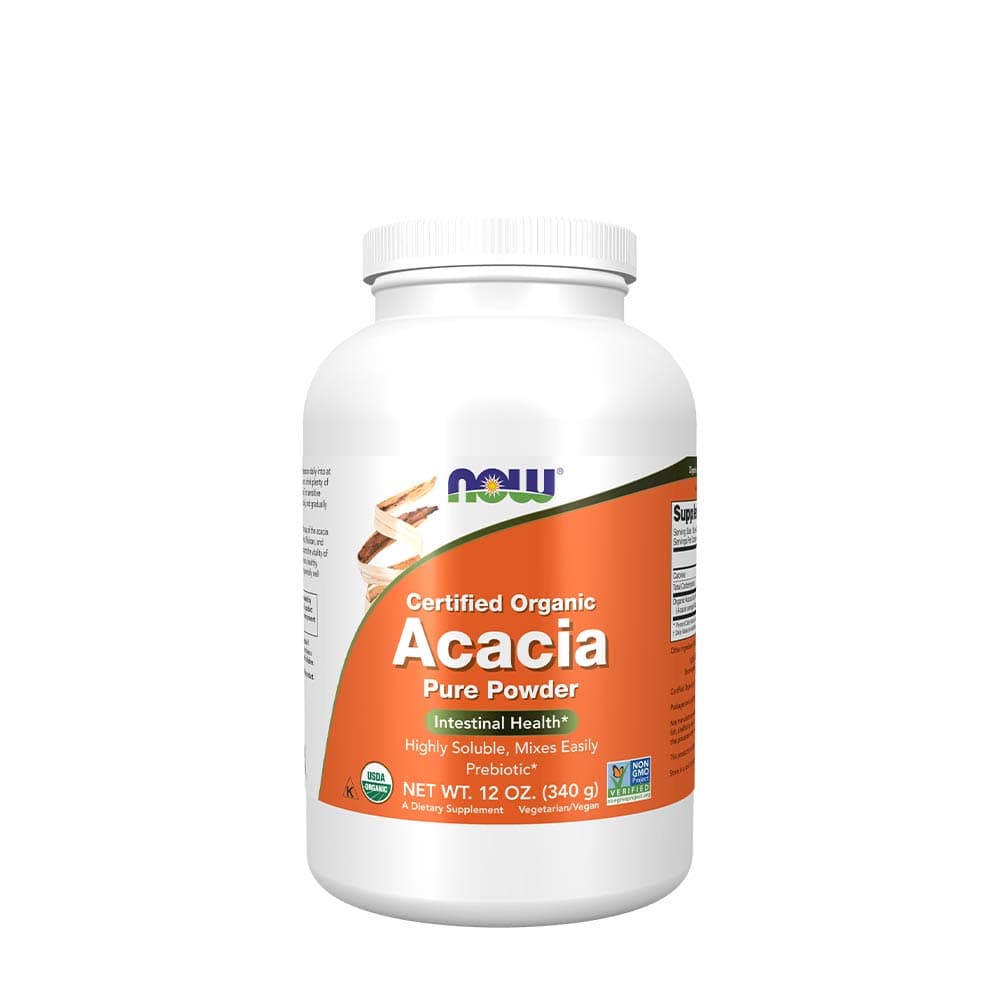 NOW Foods - Acacia Fiber - poudre 340g – NOW Foods emballage