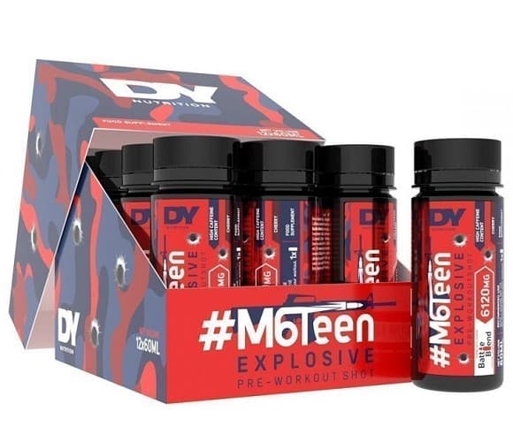 Dorian Yates - #M6Teen Explosive Pre-Workout Shot – Dorian Yates packaging