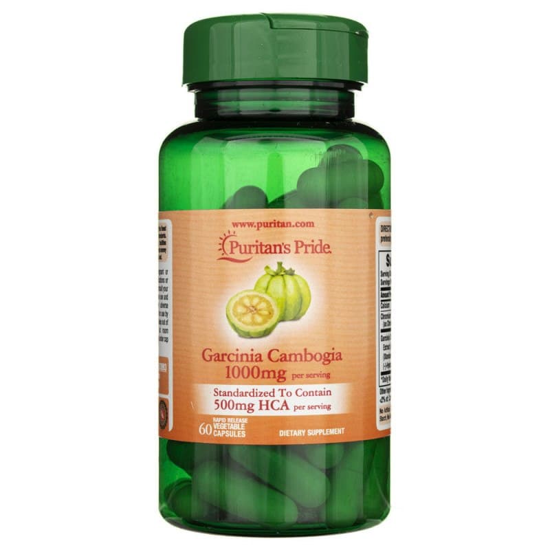 Puritan's Pride Garcinia Cambogia 1000mg 60 veganska kapslar – Puritan's Pride förpackning
