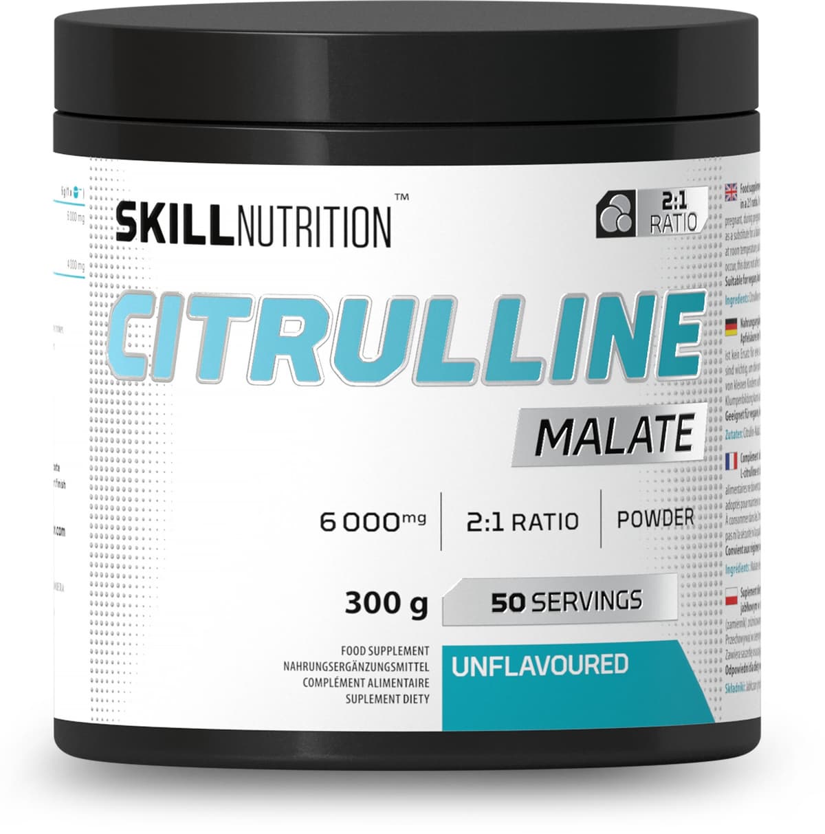 Skill Nutrition - Citrulline Malate 500 g pó – Skill Nutrition embalagem
