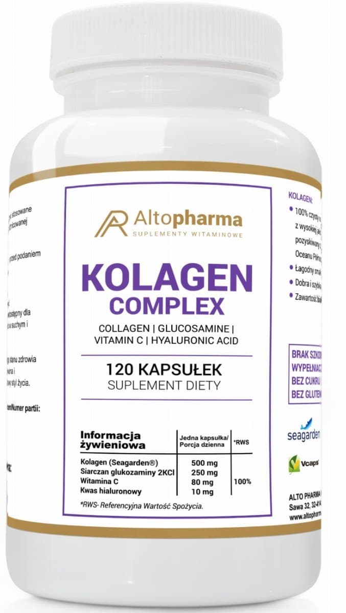 Altopharma Kollagen (Seagarden) Complex 500 mg 120 kapsler
